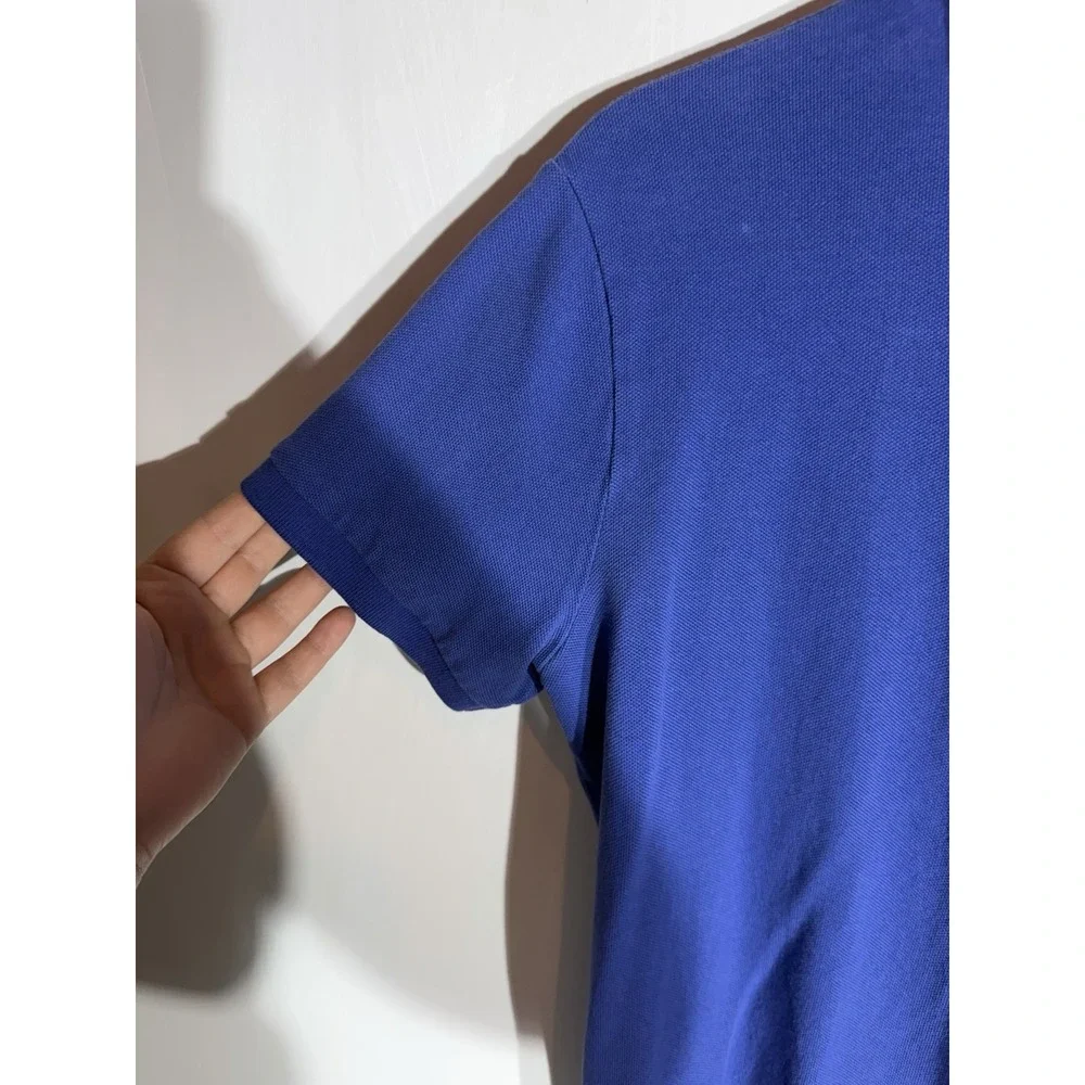 Polo Ralph Lauren Polo Royal Blue Custom Slim Fit Side Med With Green Pony