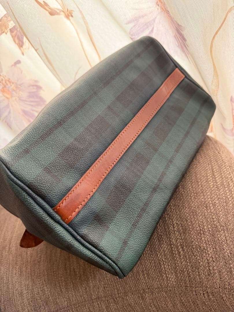 POLO RALPH LAUREN Mini Boston Bag Green Check