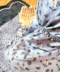 Printed Namaz Chadar with sleeves and Niqab - 010