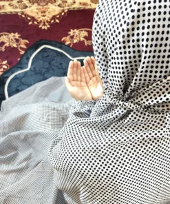 Printed Namaz Chadar with sleeves and Niqab - 005