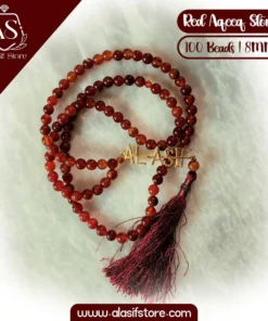 Red Aqeeq Stone by Al-Asif Store