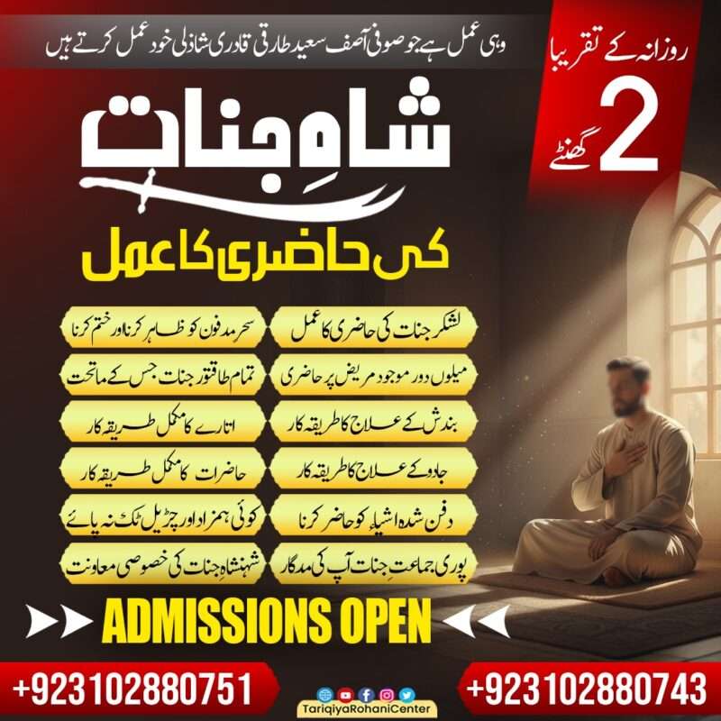 Shah Jinnat ke Rohani Amal ka Babarkat Aaghaz